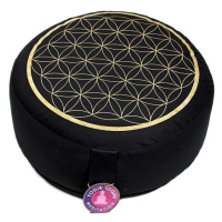 meditatiekussen-zwart-kussen-opdruk-flower-of-life-goudkleurig-8040