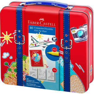 metalen_reiskoffer_faber-castell_connector_viltstiften_40_kleuren