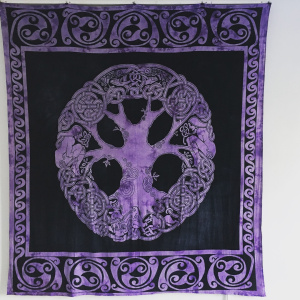 wandkleed-bedsprei-grand_foulard-levensboom-paars