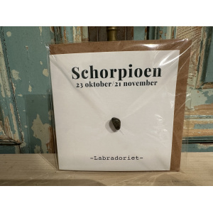 wenskaart-verjaardagkaart-schorpioen-labradoriet